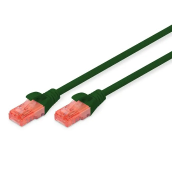 Патч-корд DIGITUS CAT 6 UTP, 1м, AWG 26/7, Cu, LSZH, зеленый (DK-1617-010/G)