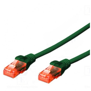 Патч-корд DIGITUS CAT 6 UTP, 2м, AWG 26/7, Cu, LSZH, зеленый (DK-1617-020/G)