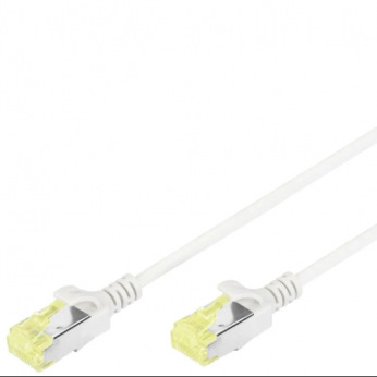 Патч-корд DIGITUS САТ 6A U-FTP, 0.5м, AWG 28/7, Cu, LSZH, Slim, серый (DK-1624-A-005S)