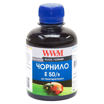 Чорнило WWM E50 Black для Epson 200г (E50/B) водорозчинне