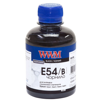 Чорнило для Epson T5491 Black C13T549100 WWM E54  Black 200г E54/B