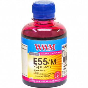 Чернила WWM E55 Magenta для Epson 200г (E55/M) водорастворимые