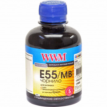 Чернила WWM E55 Matte Black для Epson 200г (E55/MB) водорастворимые