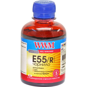 Чернила WWM E55 Red для Epson 200г (E55/R) водорастворимые