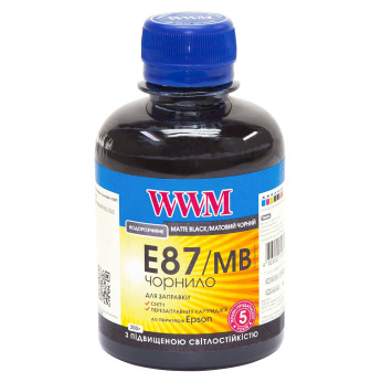 Чернила WWM E87 Matte Black для Epson 200г (E87/MB) водорастворимые