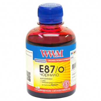 Чернила WWM E87 Orange для Epson 200г (E87/O) водорастворимые