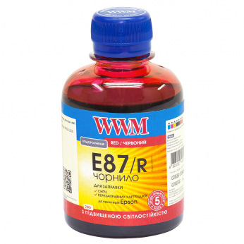 Чорнило WWM E87 Red для Epson 200г (E87/R) водорозчинне