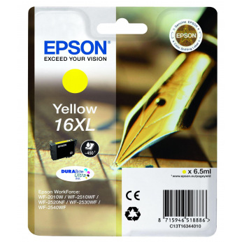 Картридж для Epson WorkForce WF-2010W EPSON 16 XL  Yellow C13T16344010