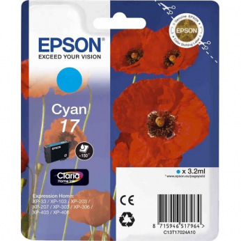 Картридж для Epson Expression Home XP-313 EPSON 17  Cyan C13T17024A10