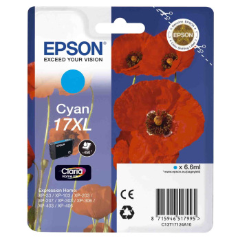 Картридж для Epson Expression Home XP-103 EPSON 17 XL  Cyan C13T17124A10