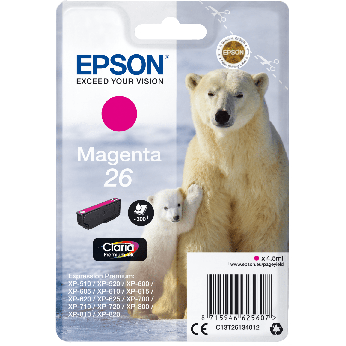 Картридж для Epson Expression Premium XP-720 EPSON 26  Magenta C13T26134012