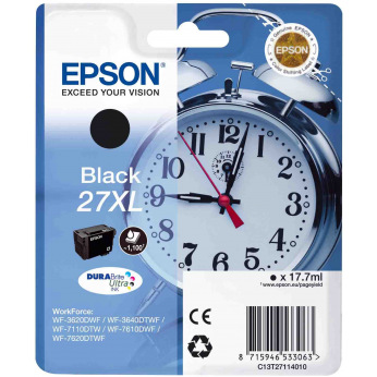 Картридж для Epson WorkForce WF-7720DTWF EPSON 27 XL  Black C13T27114020