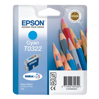 Картридж для Epson Stylus C70 EPSON T0322  Cyan C13T03224010