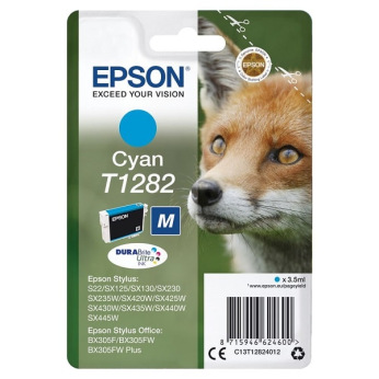 Картридж для Epson Stylus SX125 EPSON T1282  Cyan C13T12824012