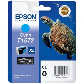 Картридж для Epson Stylus Photo R3000 EPSON T1572  Cyan C13T15724010