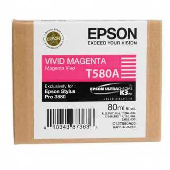 Картридж Epson T580A Vivid Magenta (C13T580A00)