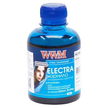 Чорнило WWM ELECTRA Cyan для Epson 200г (EU/C) водорозчинне