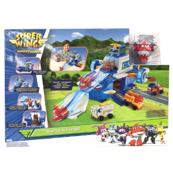 Игровой набор Super Wings Air Moving Base, Воздушная База, свет, звук (EU740831)