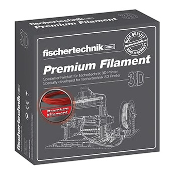 Нитка Fishertechnik для 3D принтера червоний 500 грамм (коробка) (FT-539143)