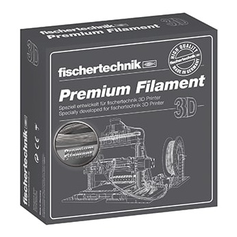 Нитка Fishertechnik для 3D принтера серебряный 500 грамм (коробка)  (FT-539141)