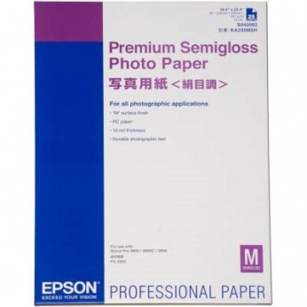 Фотобумага Epson Premium Semigloss Photo Paper 260г/м кв, A2, 25л. (C13S042093)
