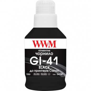 Чорнило для Canon PIXMA G3460 WWM GI-41  Black 190г G41BP
