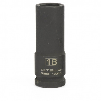 Головка утакрная удлиненная шестигранная, 18 мм, 1/2, CrMo Stels (MIRI13945)