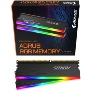 модуль пам’яті 16Gb(2x8Gb) DDR4 3333Mhz RGB Fusion  2.0 AORUS Memory boost GP-ARS16G33 (GP-ARS16G33)