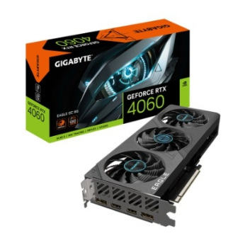 Відеокарта NVIDIA RTX4060 8GB Core:2505MHz GV-N4060EAGLE OC-8GD (GV-N4060EAGLE OC-8GD)