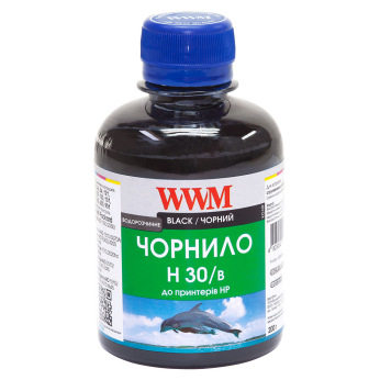 Чорнило WWM H30 Black для HP 200г (H30/B) водорозчинне