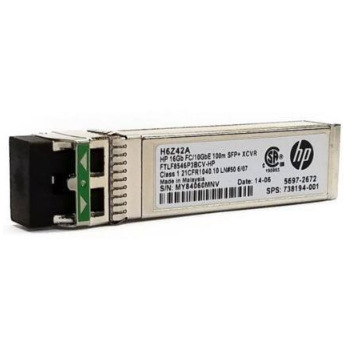 Модуль HPE StoreFabric 16Gb FC/10GbE 100m SR SFP+ Transceiver (H6Z42AD)