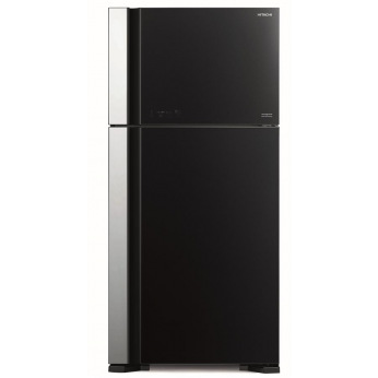 Холодильник Hitachi R-VG660PUC7GBK верх. мороз./ Ш855xВ1835xГ740/ 550л /A++ /Черный (стекло) (R-VG660PUC7GBK)