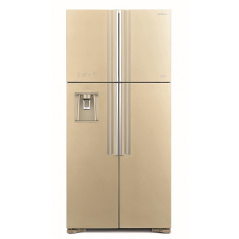 Холодильник Hitachi R-W660PUC7GBE верх. мороз./4 двери/ Ш855xВ1835xГ745/ 540л /A+ /Бежевий (стекло) (R-W660PUC7GBE)