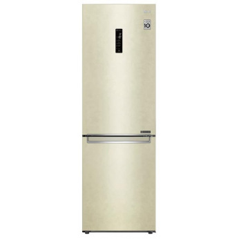 Холодильник LG GA-B459SEQZ 186 см/341 л/ А++/Total No Frost/лин. компр./внешн. диспл./бежевый (GA-B459SEQZ)