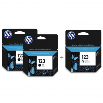 HP 123 2xBlack + HP 123 Color Набор Картриджей (Set123BBC)