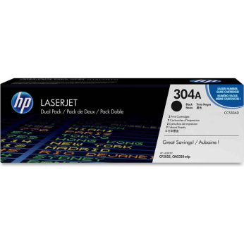 Картридж для HP Color LaserJet CP2025 HP 304Ax2B  Black CC530AD