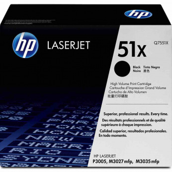 Картридж для HP LaserJet P3005 HP 51X  Black Q7551X