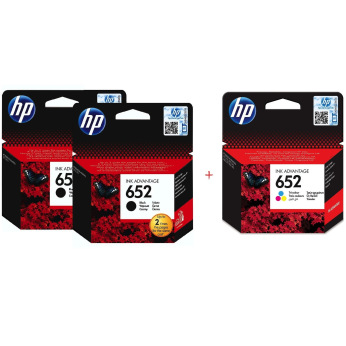 Картридж для HP DeskJet Ink Advantage 5075 HP 652 2xB+C  Black2/Color Set652BBC