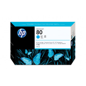 Картридж для HP Designjet 1055 HP 80 175ml  Cyan C4872A