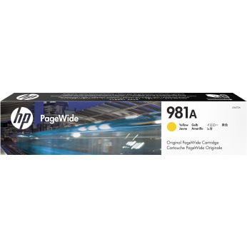 Картридж для HP PageWide Enterprise 556, 556dn, 556xh HP 981A  Yellow J3M70A