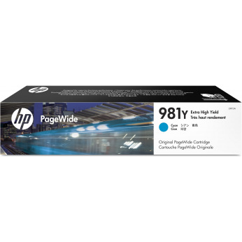 Картридж для HP Officejet Enterprise 586, 586dn, 586f, 586z HP 981Y  Cyan L0R13A