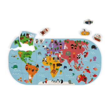 Іграшка для купання Janod Пазл Карта світу J04719 (J04719)