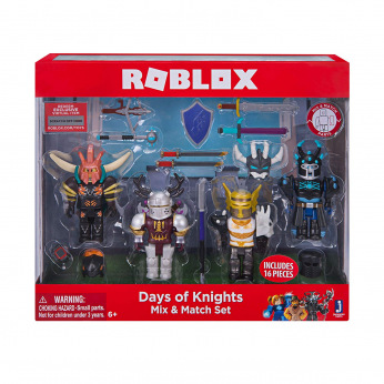 Игровая коллекционная фигурка Jazwares Roblox Mix &Match Set Days of Knights в наборі 4шт. (10873R)