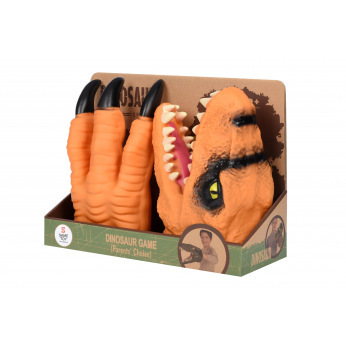 Игровой набор Same Toy Dino Animal Gloves Toys оранжевый (AK68623UT-3)