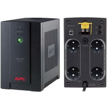 Источник бесперебойного питания APC Back-UPS 800VA, Schuko (BX800CI-RS)