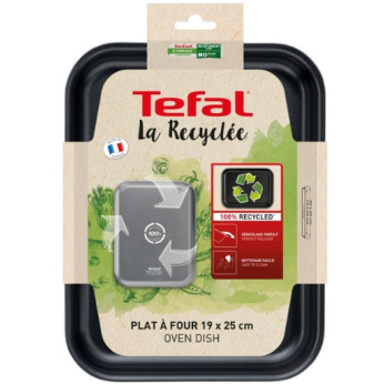 Форма для запекания Tefal La Recyclee, прямоугольная, 19x25см, алюминий, черный (J5700553)