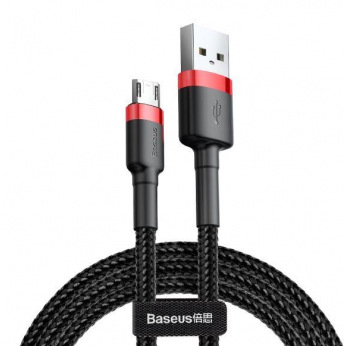 Кабель Baseus Сafule USB to Micro 2.4A, 1м, red+black (CAMKLF-B91)