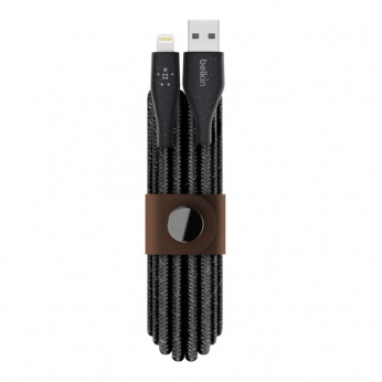 Кабель Belkin DuraTek™ Plus Lightning to USB-A Cable, 1,2m, black (F8J236BT04-BLK)
