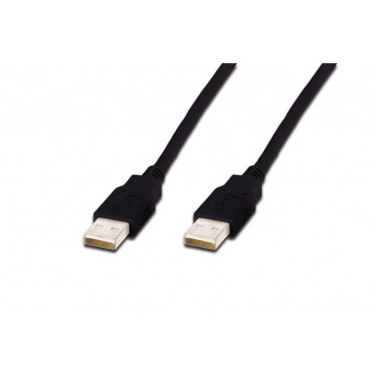 Кабель ASSMANN USB 2.0 (AM/AM) 1.0m, black (AK-300100-010-S)