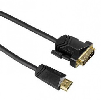 Кабель НАМА HDMI, AM- DVI / D M, ферити, золочення групи контактів, довжина 1.5 м (00122132)